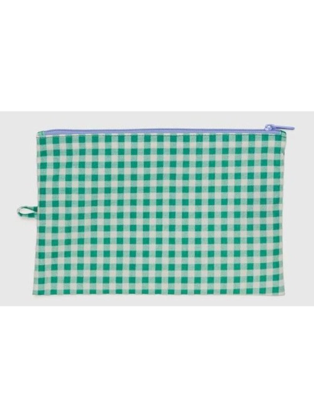 NWOT Baggu Flat Pouch Large - Green Gingham